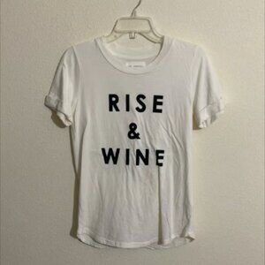 SOL ANGELES x ANTHROPOLOGIE Women's RISE & WINE T-Shirt Size XS